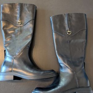 NWOT Naturalizer 27 Edit Oslo Leather Bit Hardware Tall Boots
